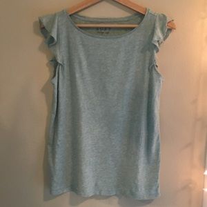 LOFT Flutter sleeve top